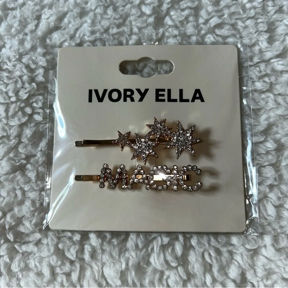 Ivory Ella Hair Pins 4 Pack NEW